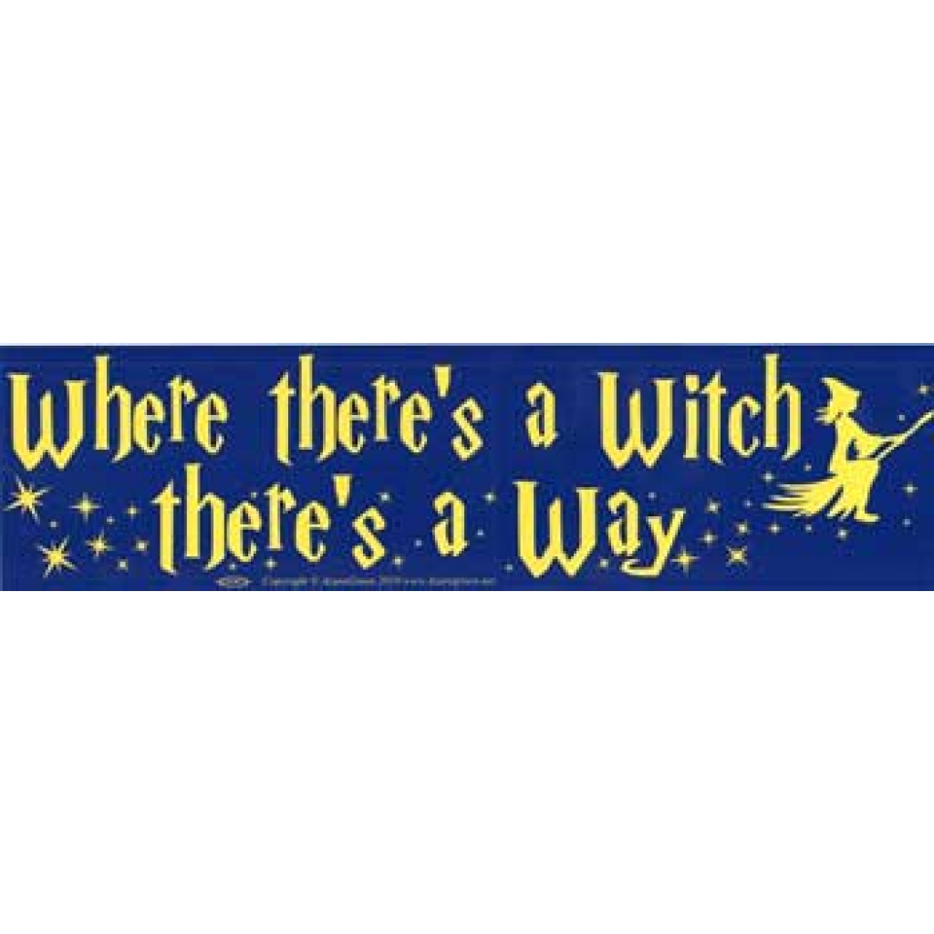 Where There's a Witch... - Candle, Pentacle, Cauldron & Wand Design