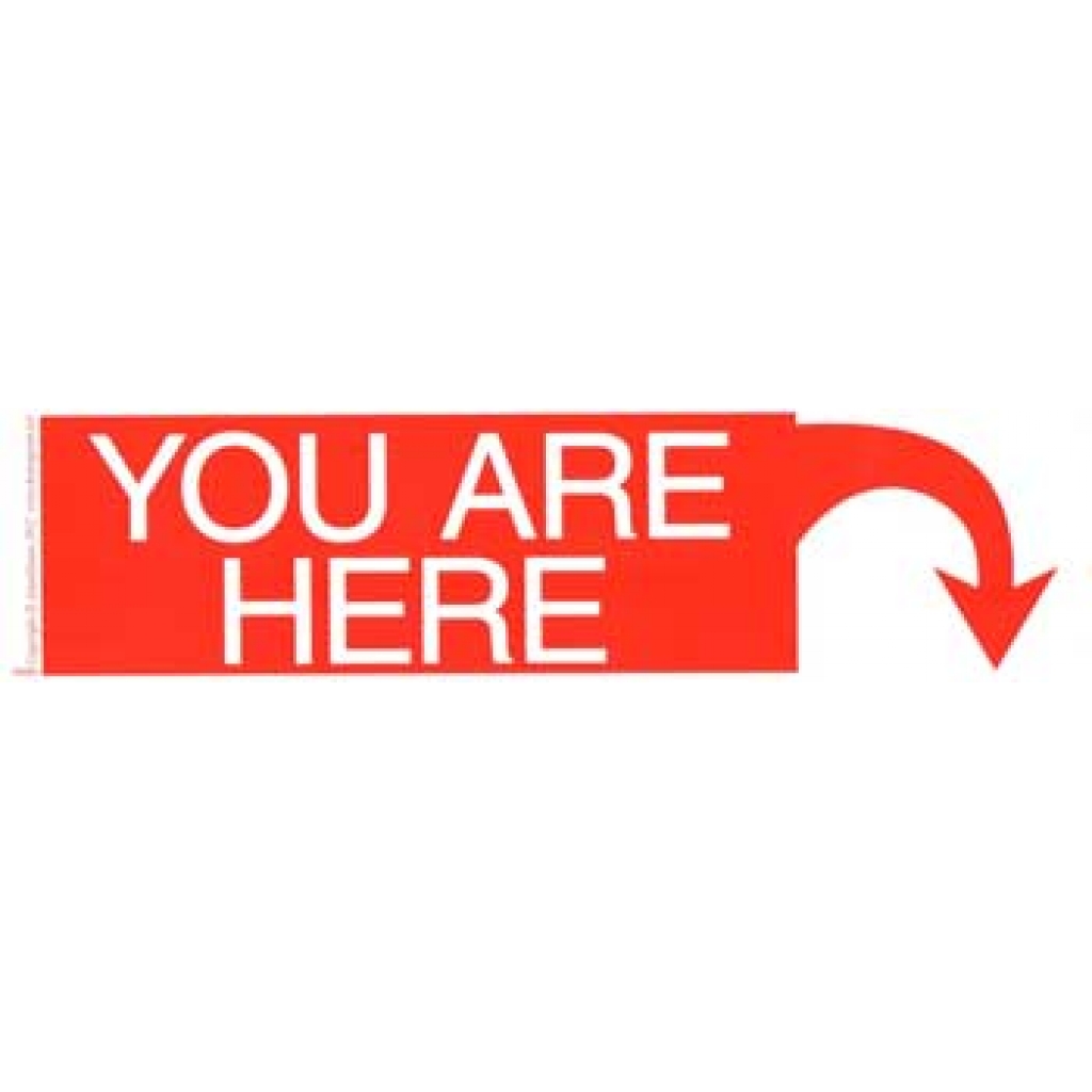 You Are Here Bumper Sticker - Affirmation of Presence