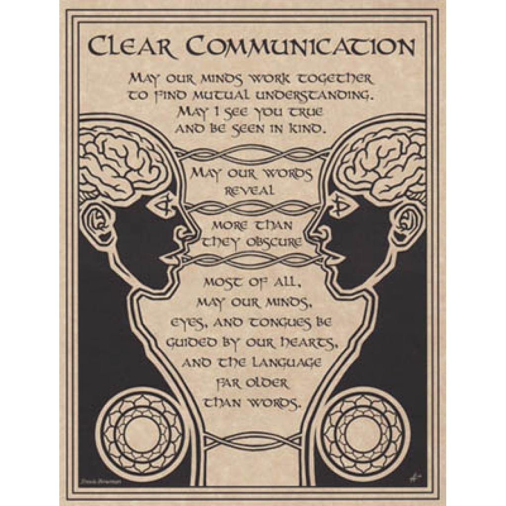 Prayer for Clear Communication Poster - 8.5