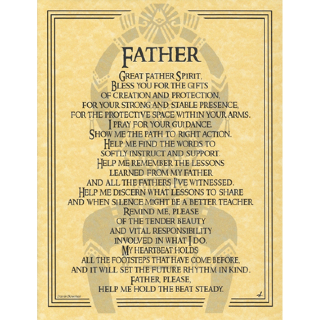 Great Father Spirit Prayer Poster