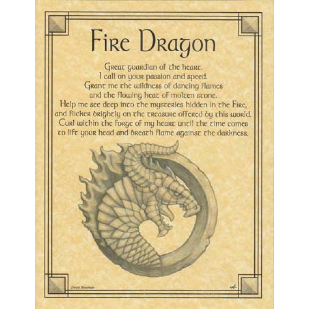 Fire Dragon Poster