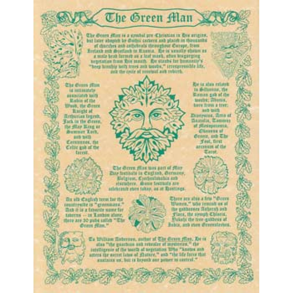 Green Man History Poster