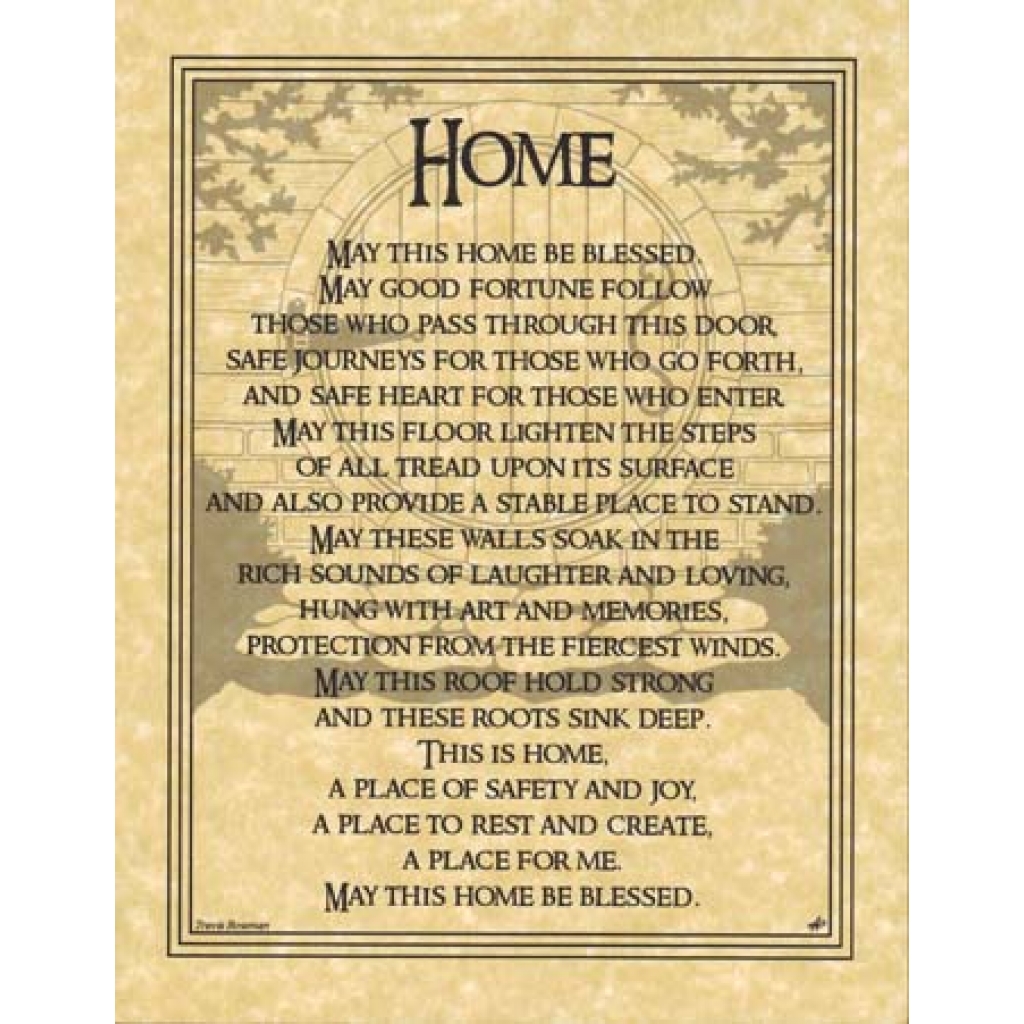 Home Blessing Poster (8 1/2