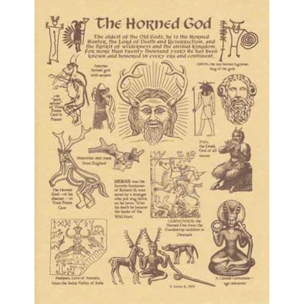 Horned God Parchment Poster