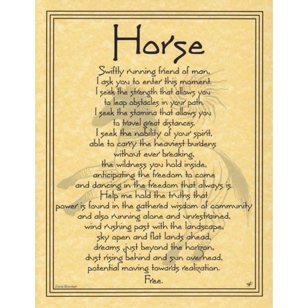 Horse Prayer Poster