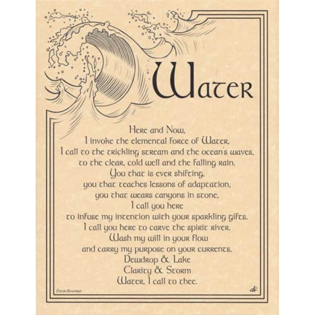 Elegant Water Invocation Poster