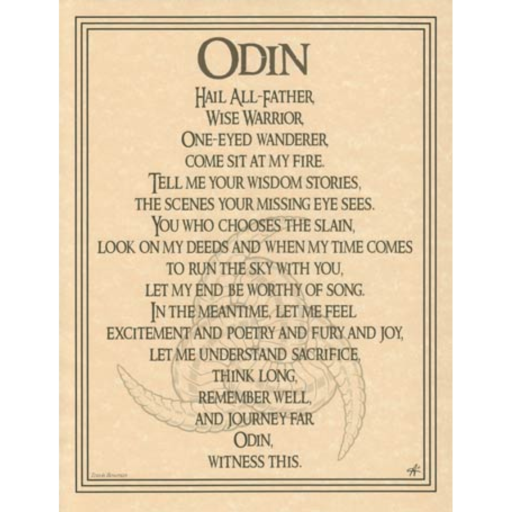 Odin Poster - Wisdom & Inspiration