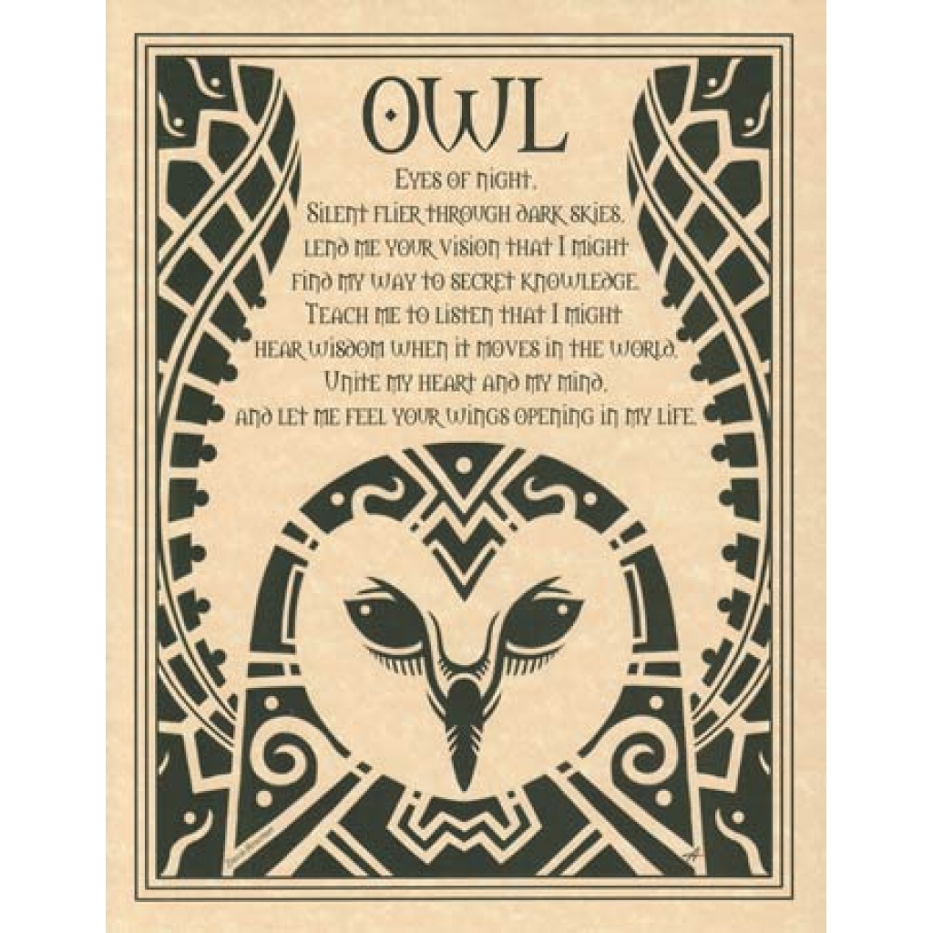 Owl Poster - Spirit of Wisdom