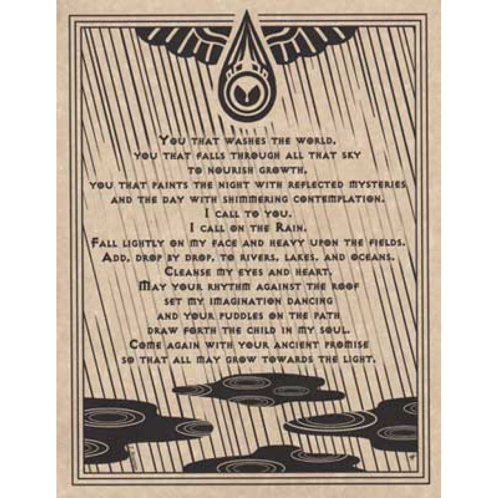 Rain Prayer Poster (8 1/2