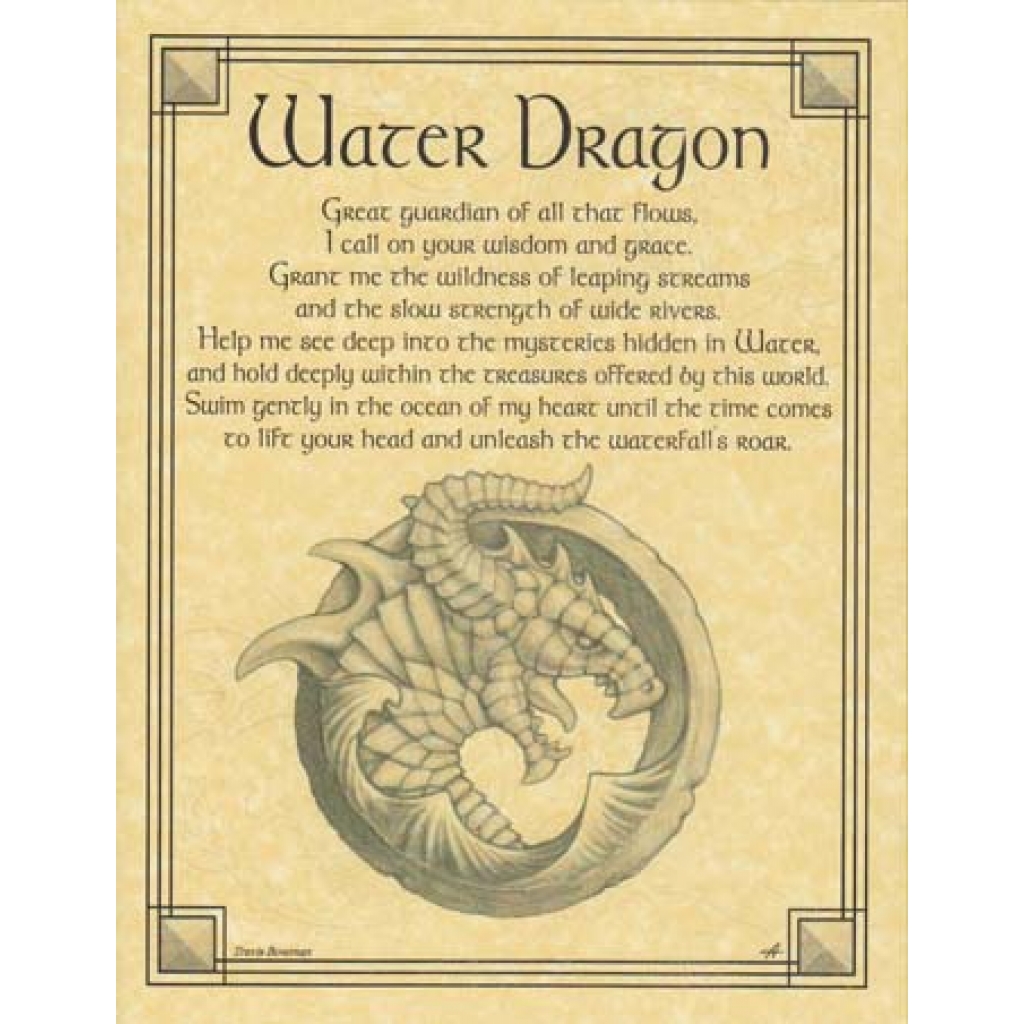 Water Dragon Poster