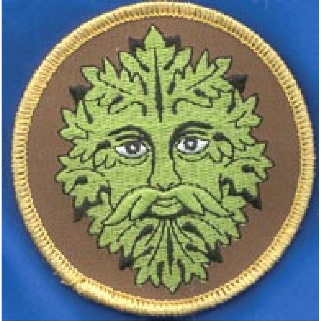 Green Man Iron-On Patch - 3