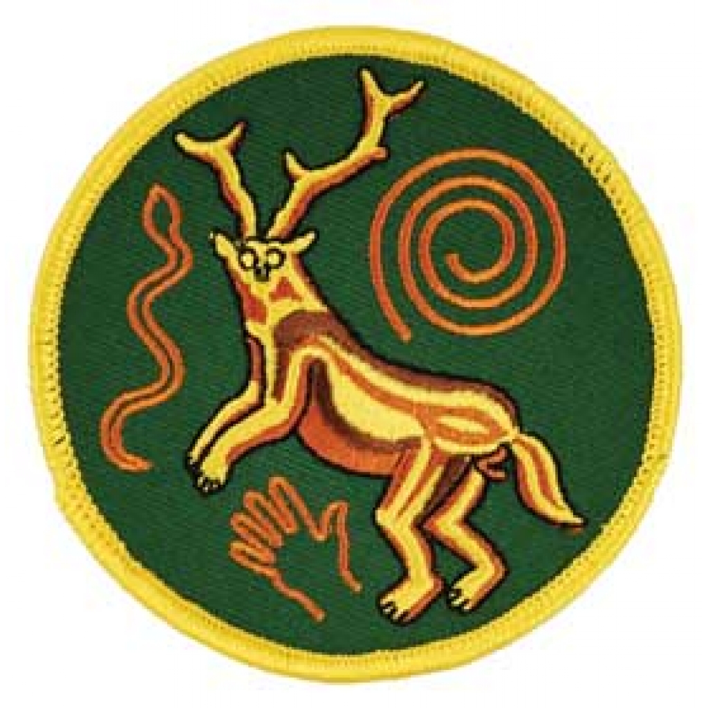 Paleo Shaman Iron-On Patch for Spiritual Expression