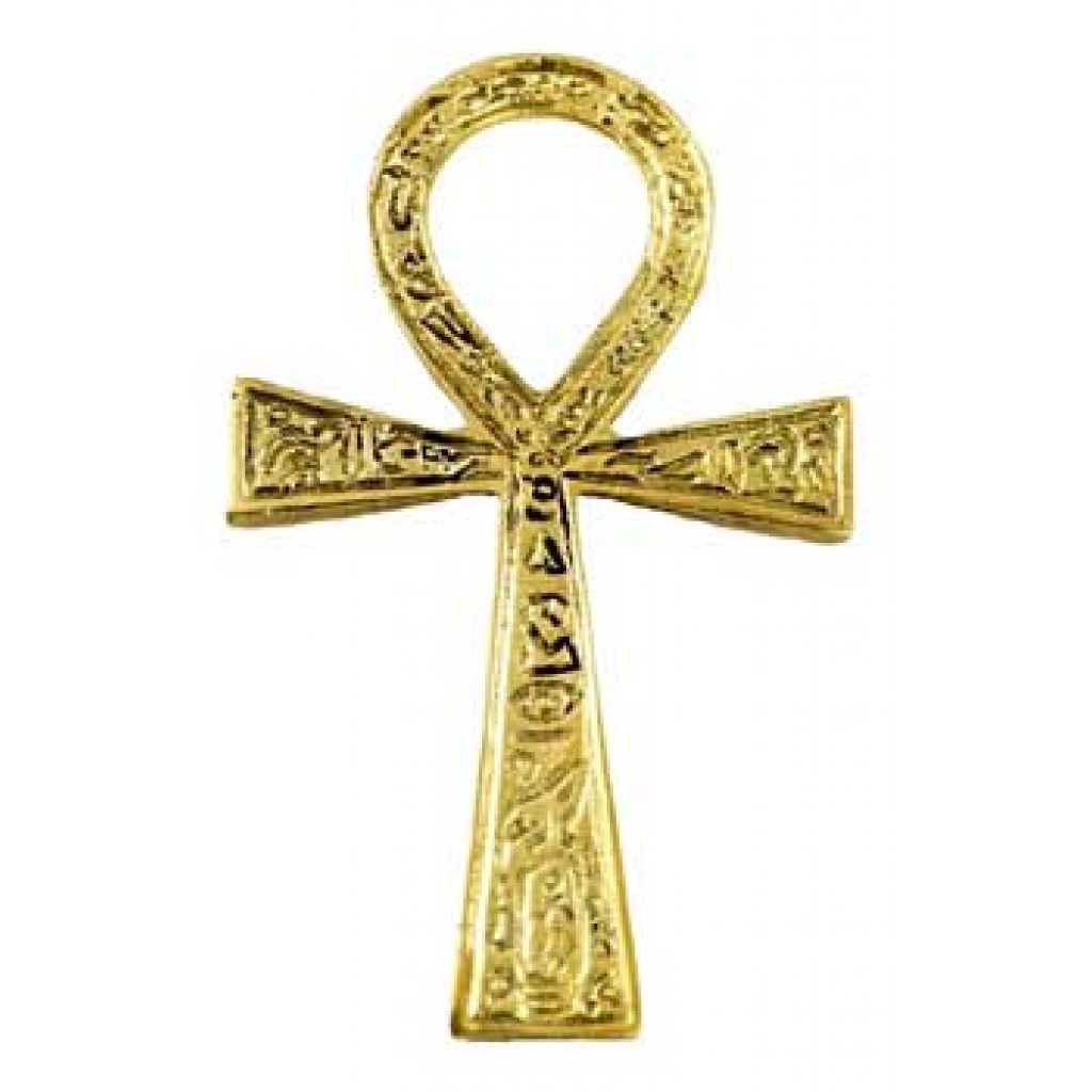 Brass Ankh Symbol - 2 3/8