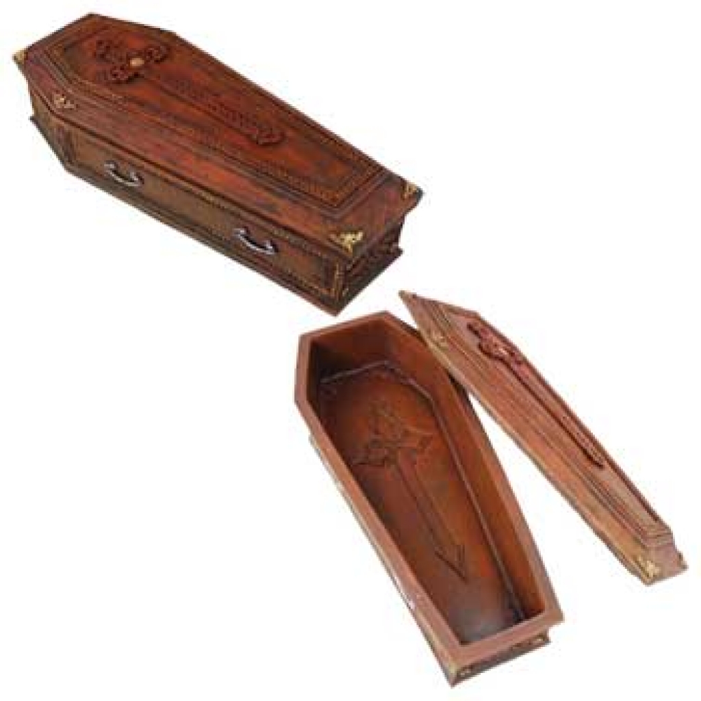 Six-Sided Pine Coffin Box