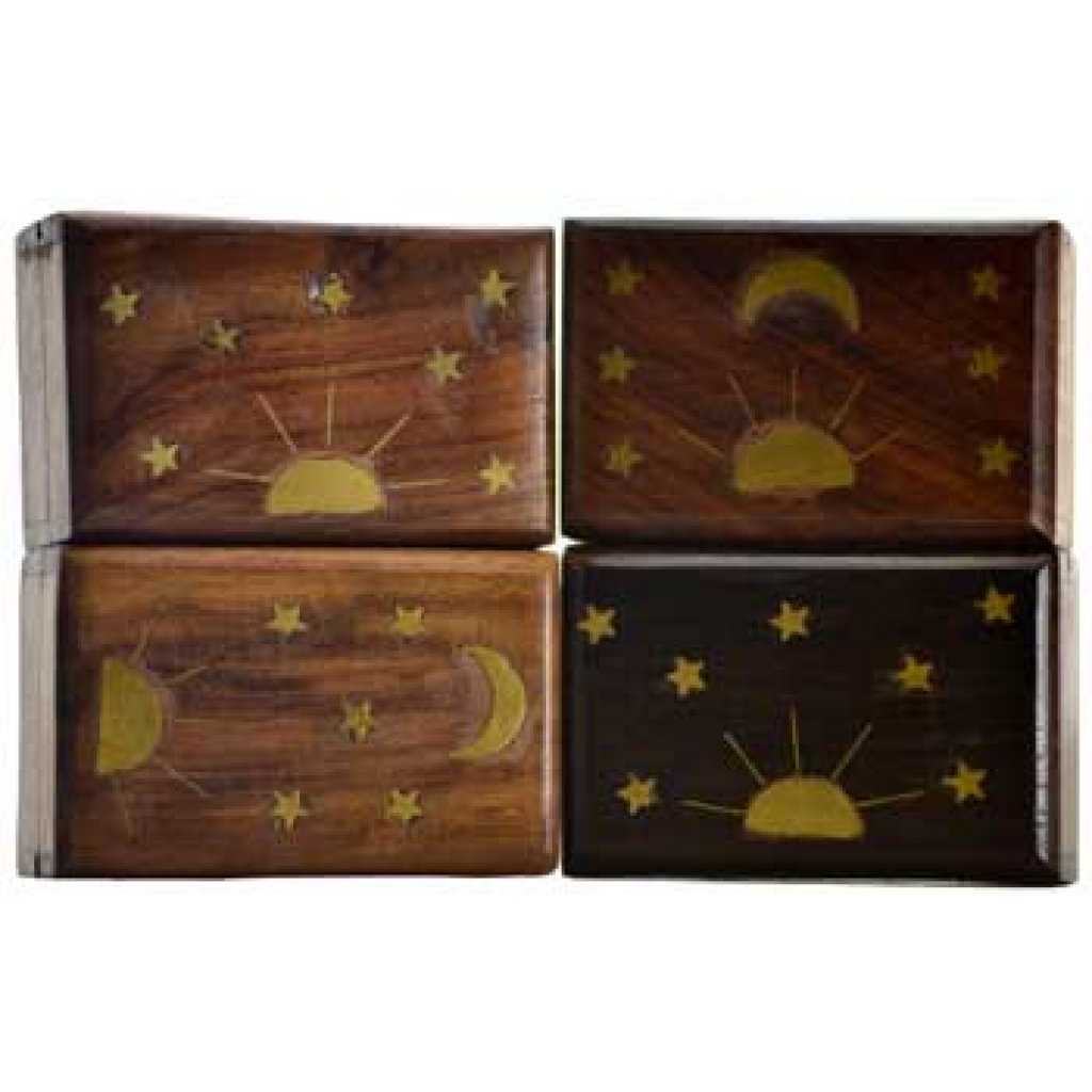 Celestial Box with Brass Inlays