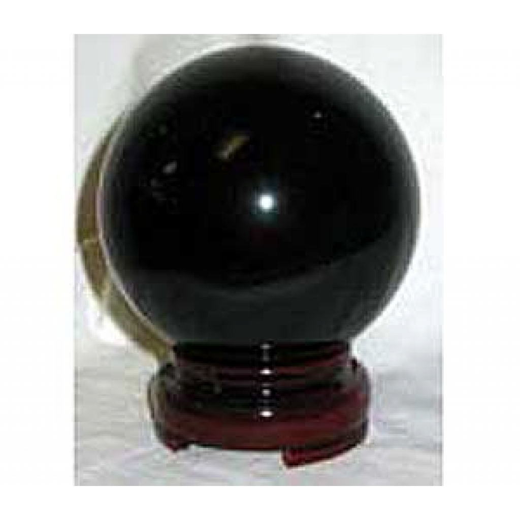 50mm Black Gazing Ball - Scrying and Divination Tool