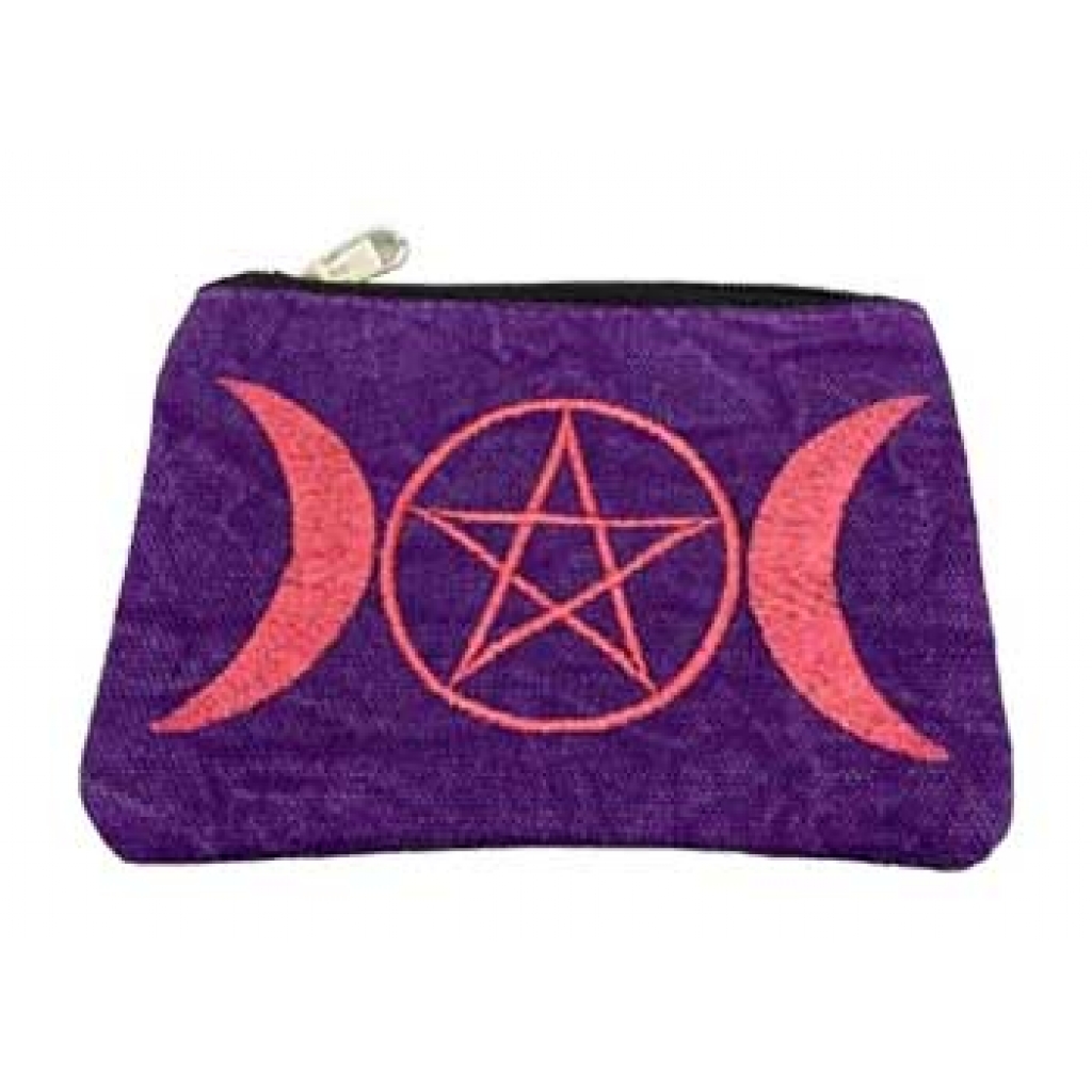 Set of 2 Triple Moon Coin Purses for Keepsakes