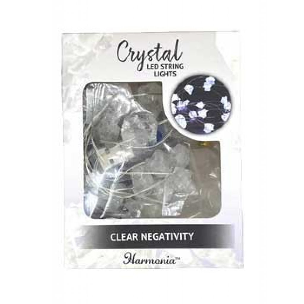 6.5 ft LED Light String for Clearing Negativity with Quartz