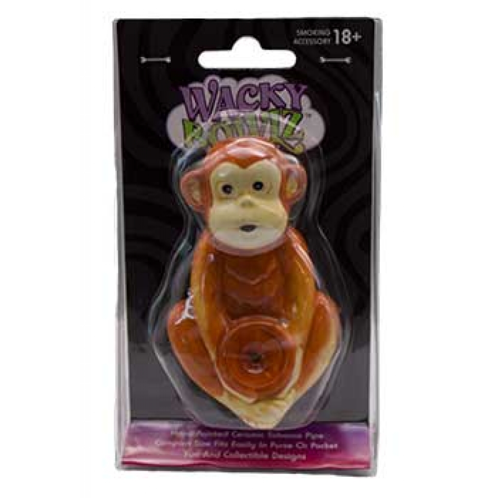 Ceramic Monkey Pipe - Fun Smoking Accessory