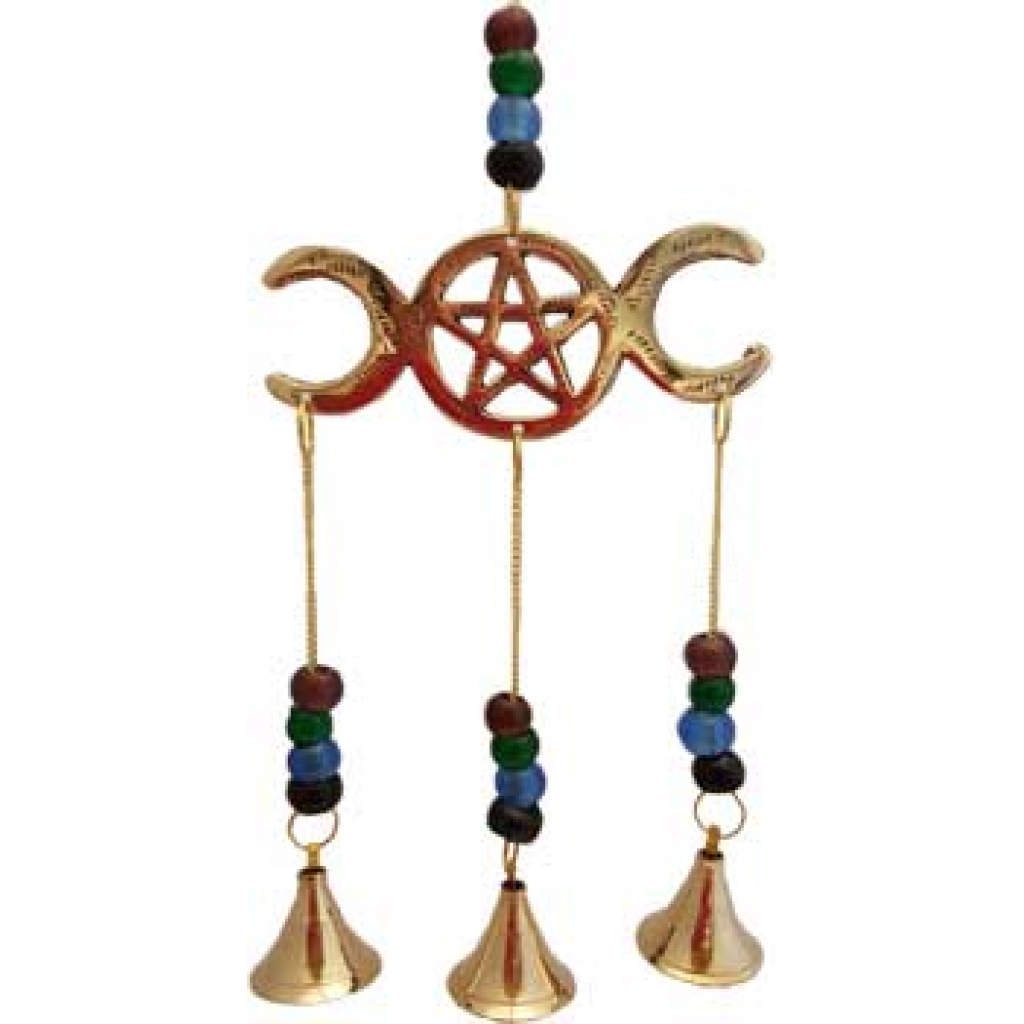 Triple Moon Metal Wind Chime