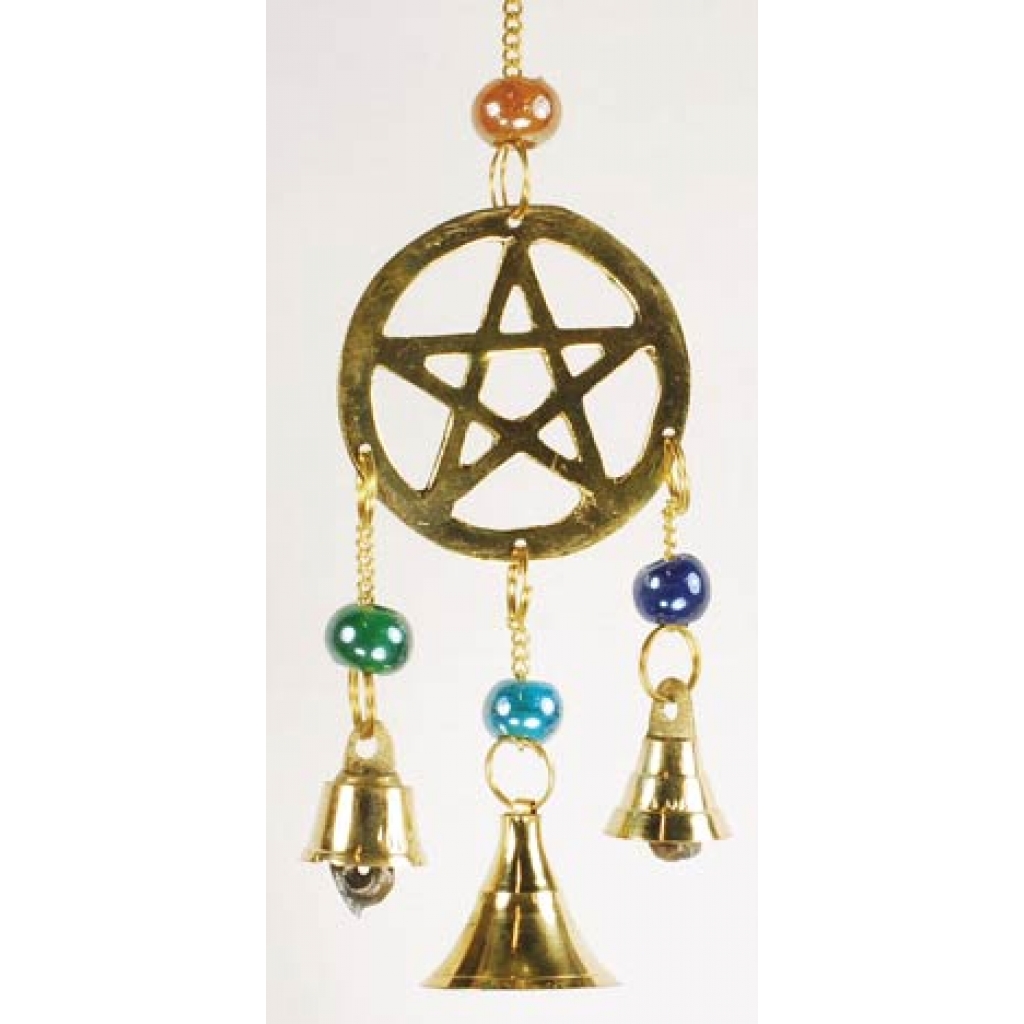 Three Bell Pentagram Wind Chime