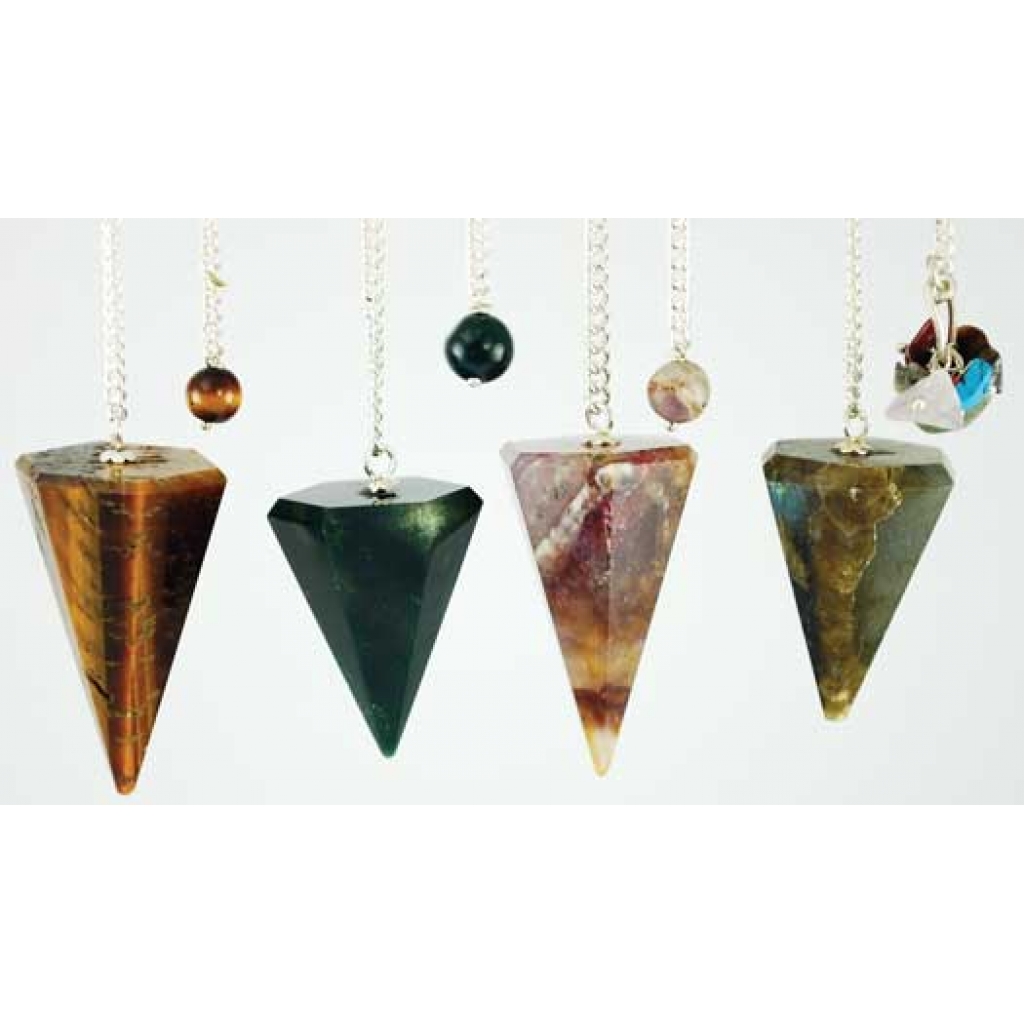 Assorted Faceted 6-Sided Pendulum