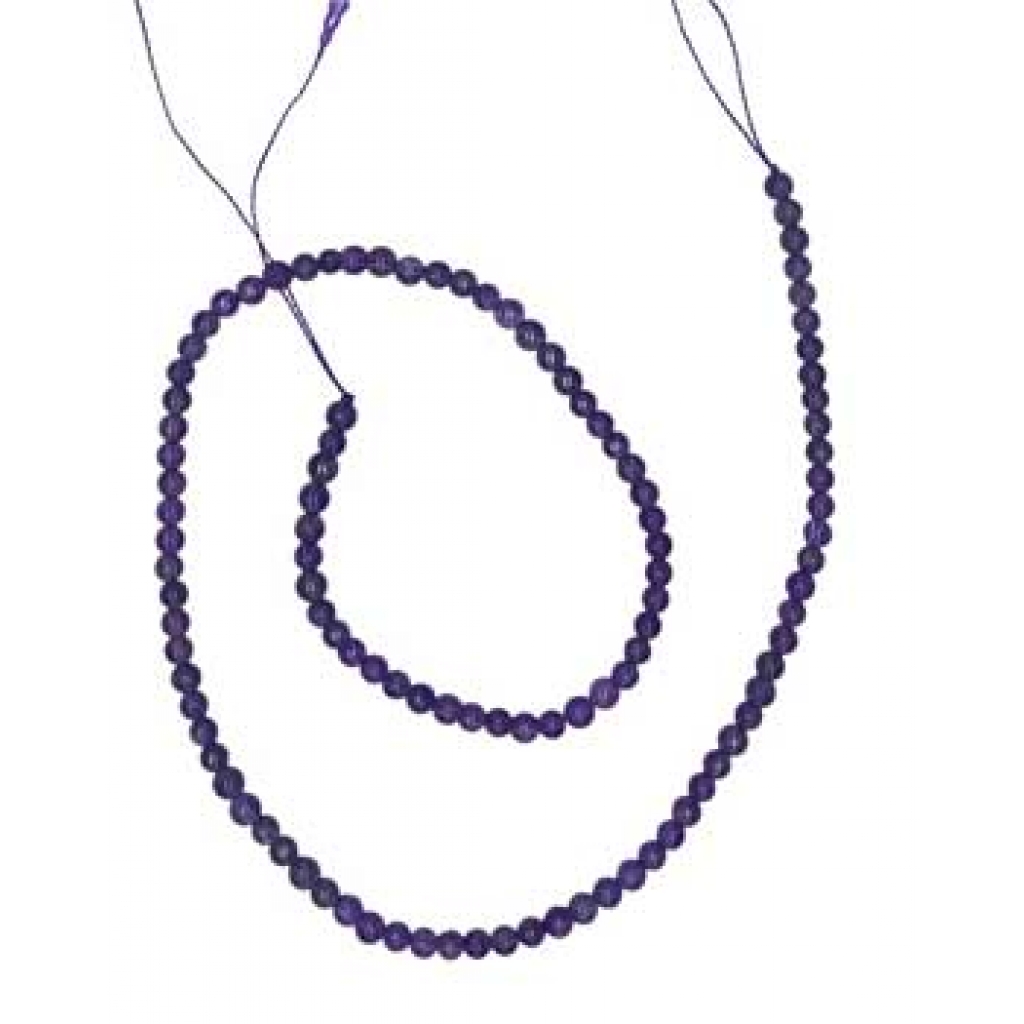 4mm Amethyst Beads: Ideal for Jewelry Making & Spiritual Work