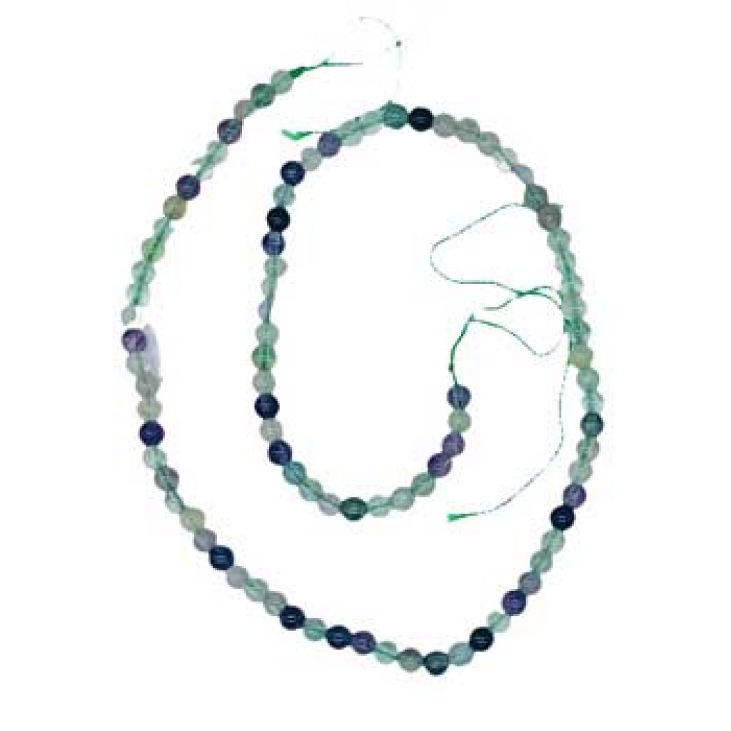 Rainbow Fluorite Beads - 4mm String