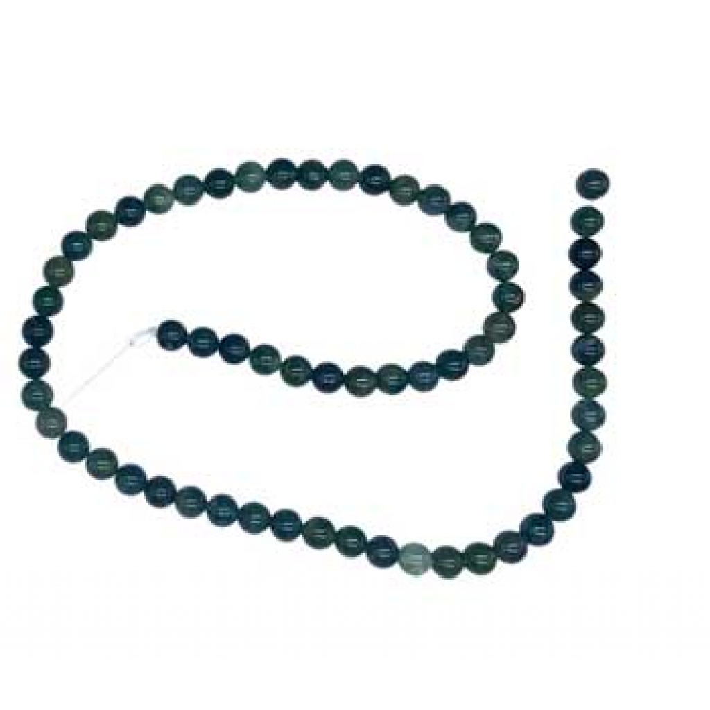 6mm Moss Agate Beads - Nature's Connection