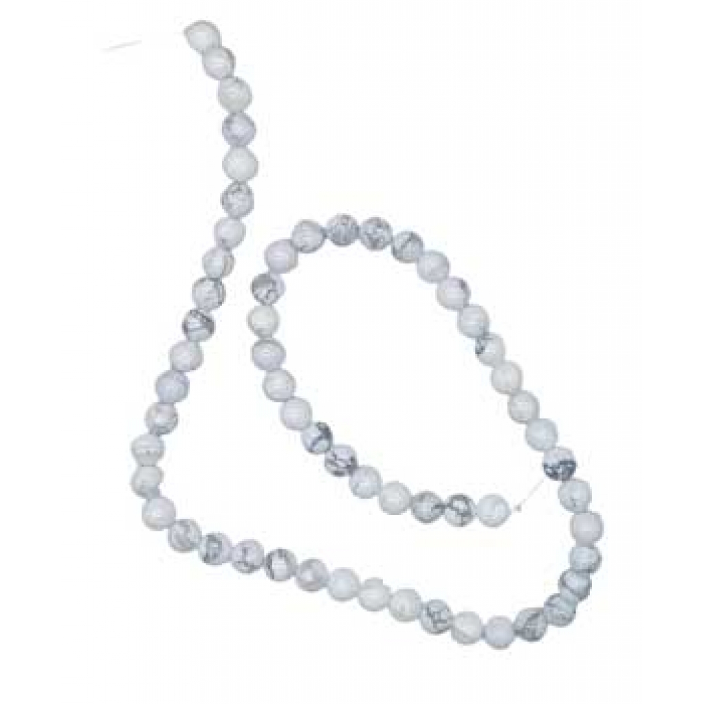 6mm Howlite Beads