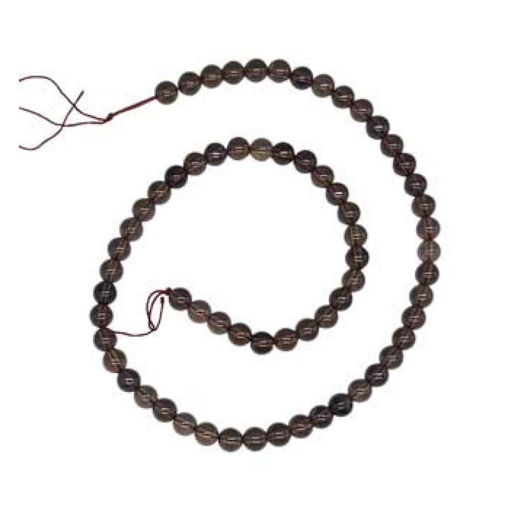 6mm Smoky Quartz Beads - Jewelry Making