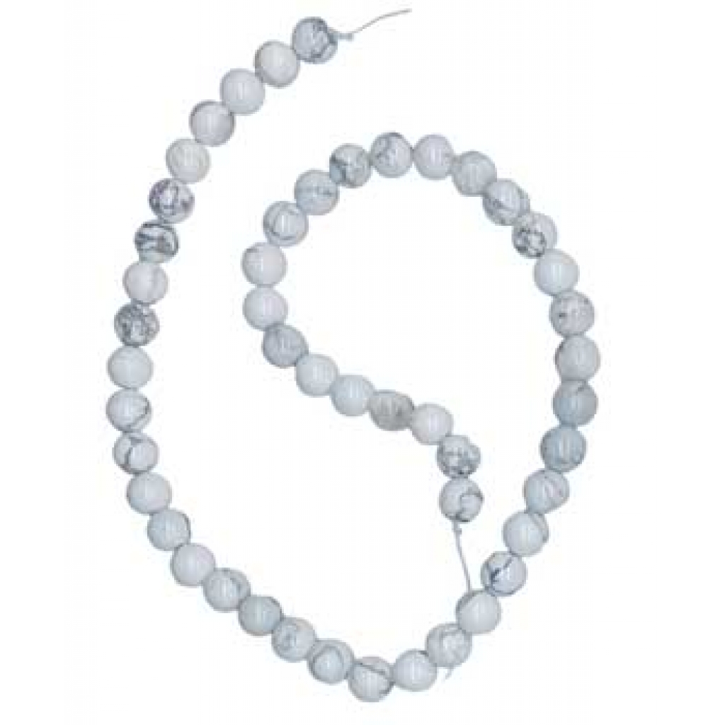 8mm Howlite Beads for Jewelry Making