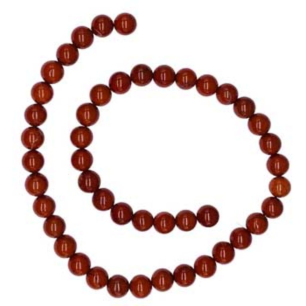 8mm Red Jasper Beads String - Jewelry Making