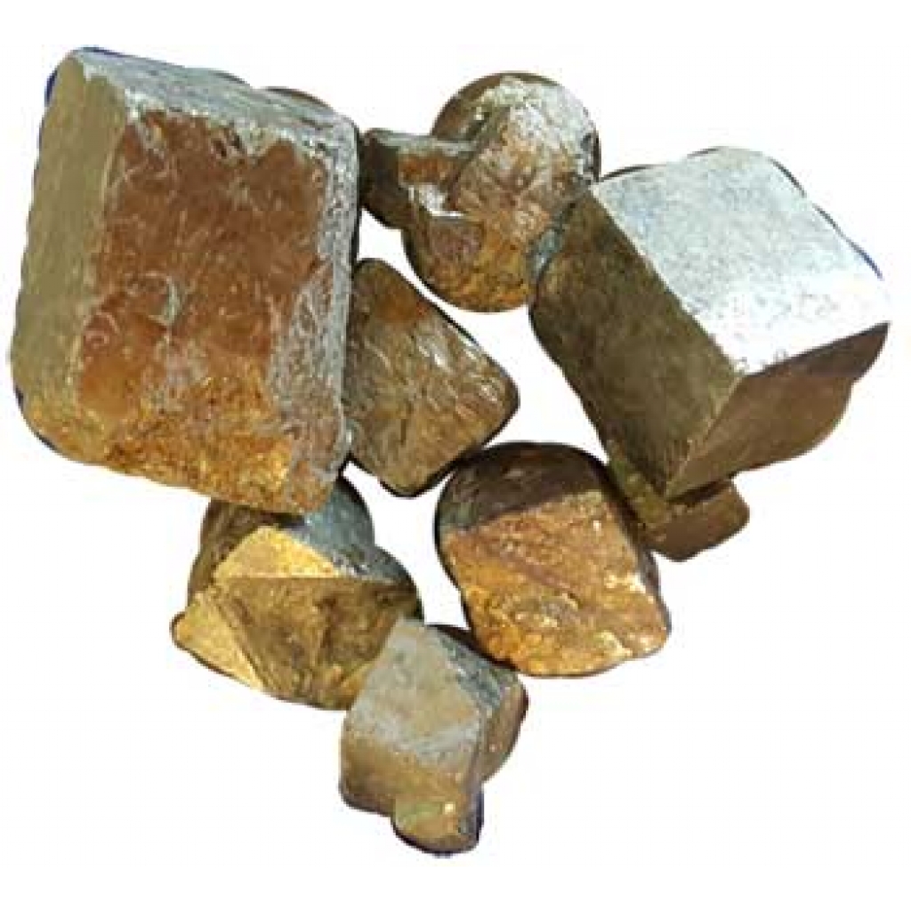 1 lb Pyrite Cubed Stones for Wealth Energy