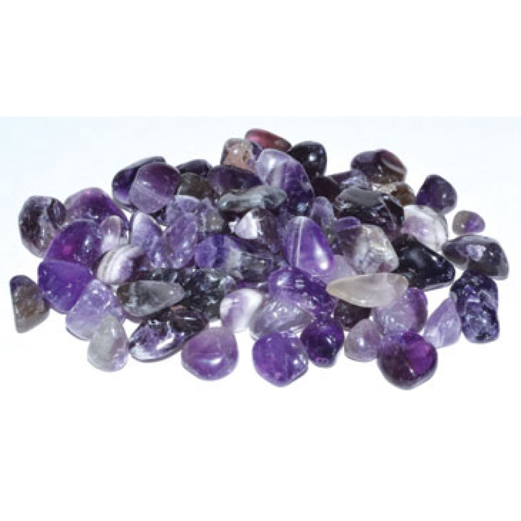 1 lb Amethyst Tumbled Stones - The Stone of Peace