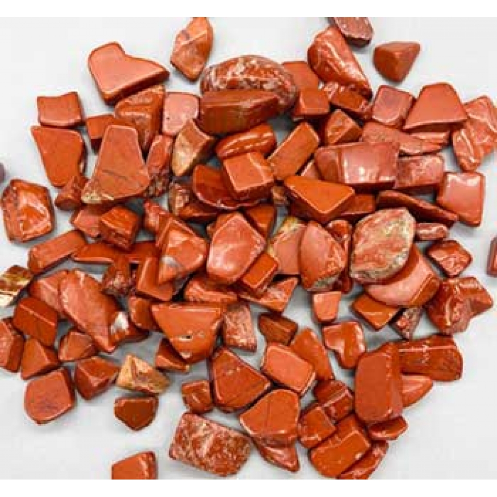 1 lb Red Jasper Tumbled Chips (12-15mm)