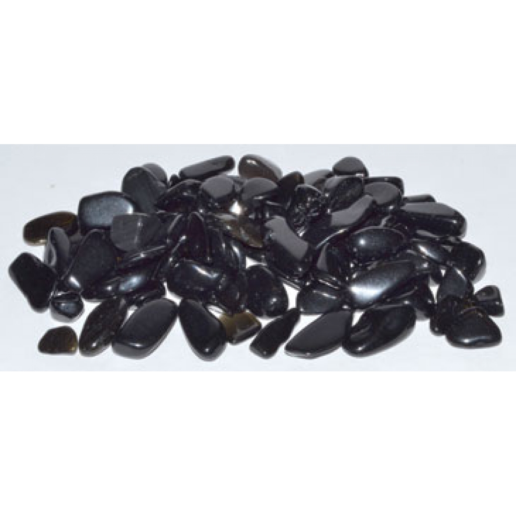 1 lb Black Obsidian Tumbled Chips - Grounding Energy