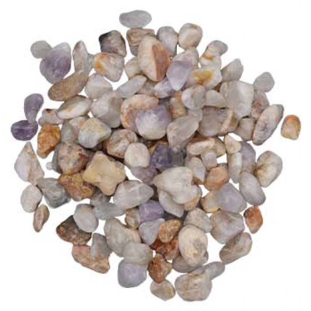 1 lb Spirit Quartz Tumbled Chips - 8-12mm