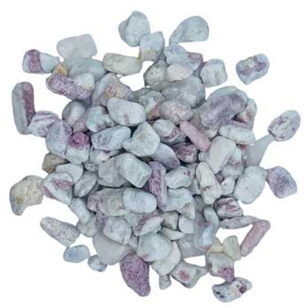 1 lb Untumbled Rubelite Chips - A Heart Chakra Stone