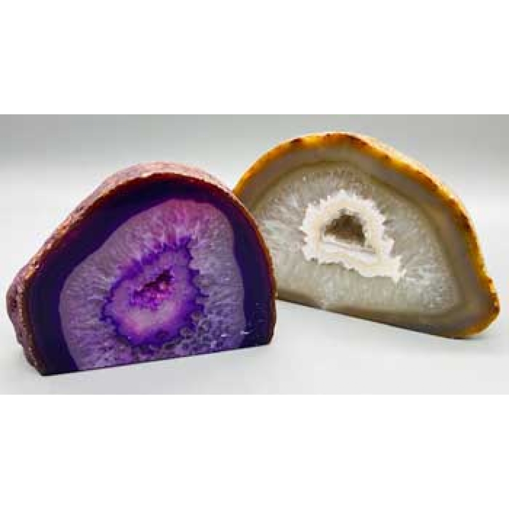 1-1.5 lb Dyed Agate Geode Druse for Emotional Balance