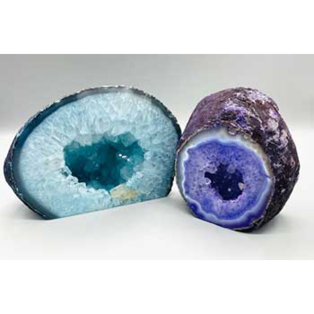 2-3# Dyed Agate Geode Druse - Unique Emotional Energy