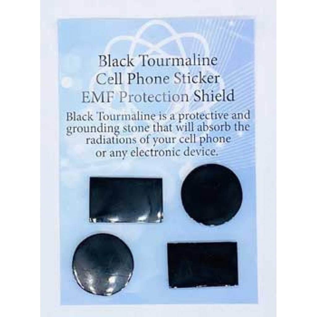 Set of 4 EMF Protection Black Tourmaline Stones