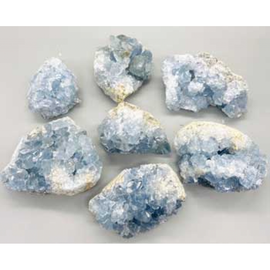 11 lb Flat of Celestite - 1.5-5