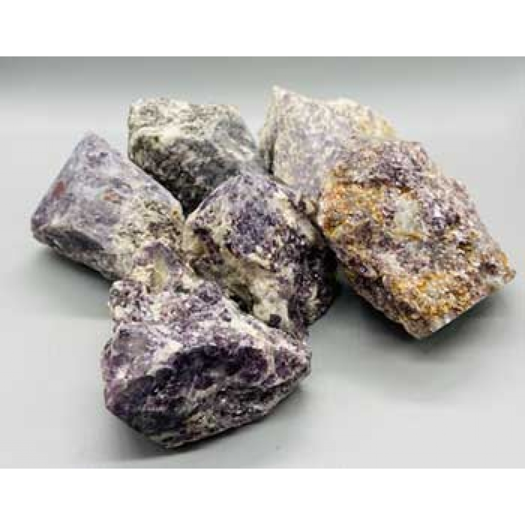 5# Flat of Polished Lepidolite - Healing Crystals