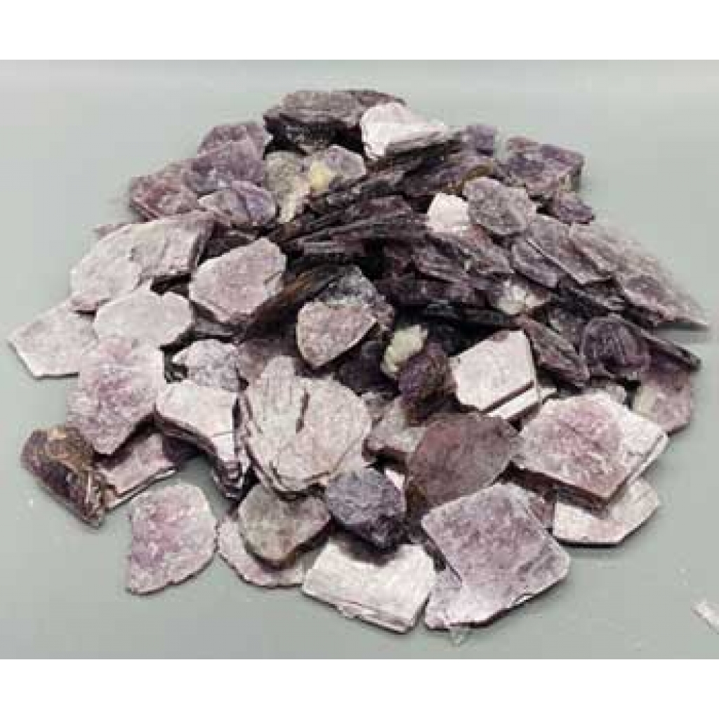 Premium Lepidolite Slices Flat