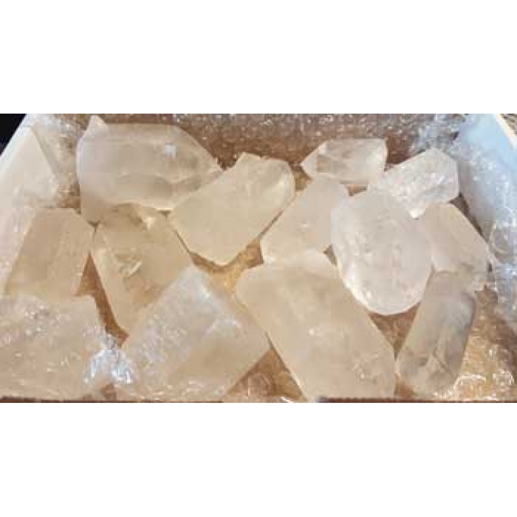 ~3# Flat of Rough Clear Quartz Points