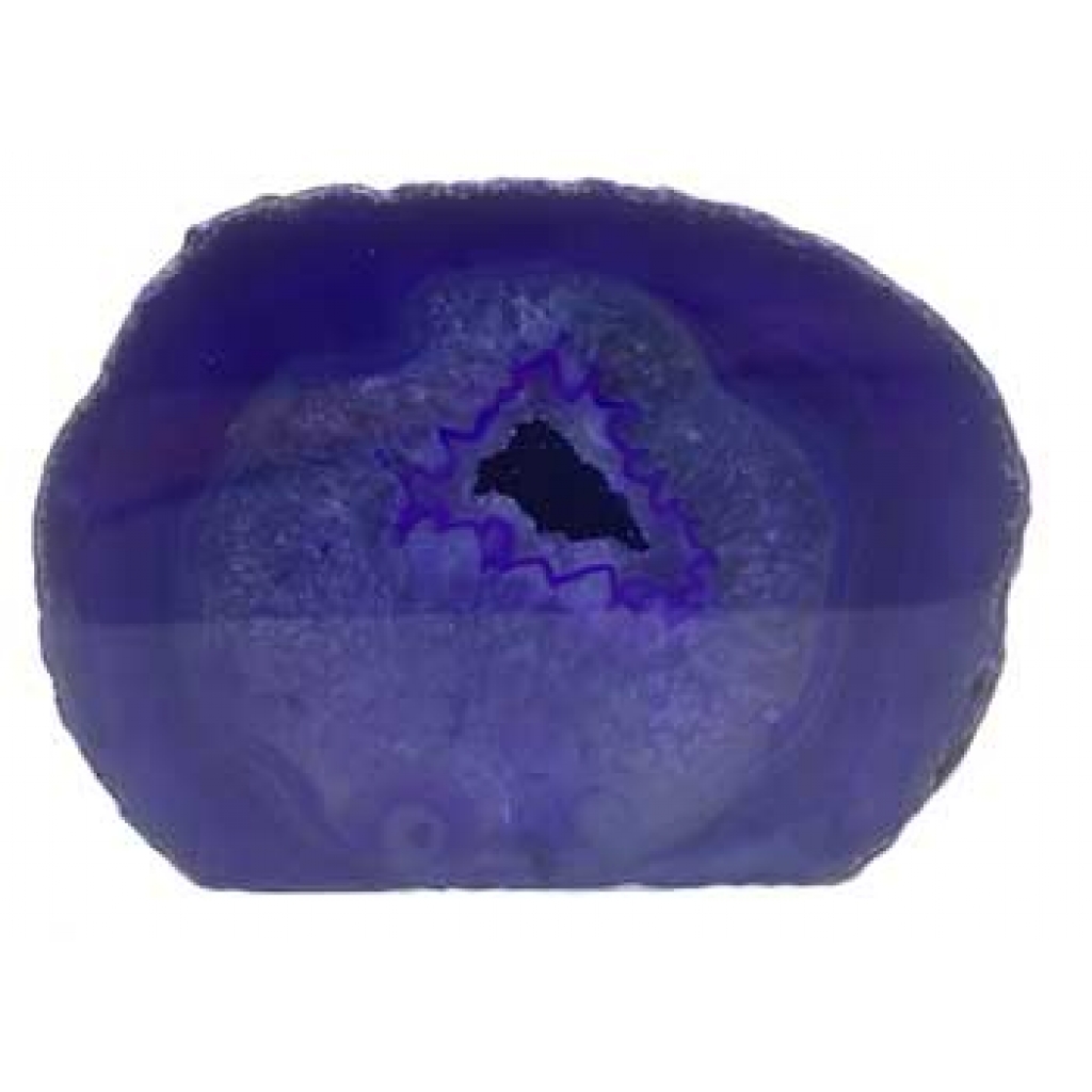 1.5-1.8 lb Cut Purple Agate Geode