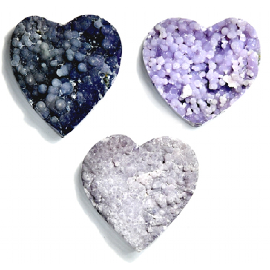 Grape Agate Heart - 2