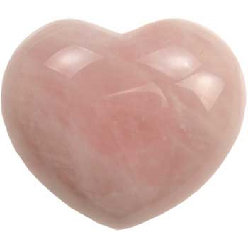 Rose Quartz Heart - 1 3/4