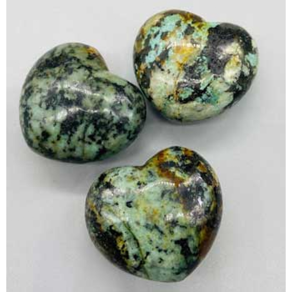 Heart-Shaped African Turquoise - The Stone of Evolution